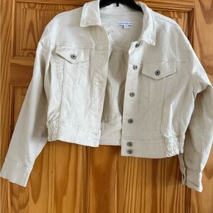 Women's Cream Denim Jacket